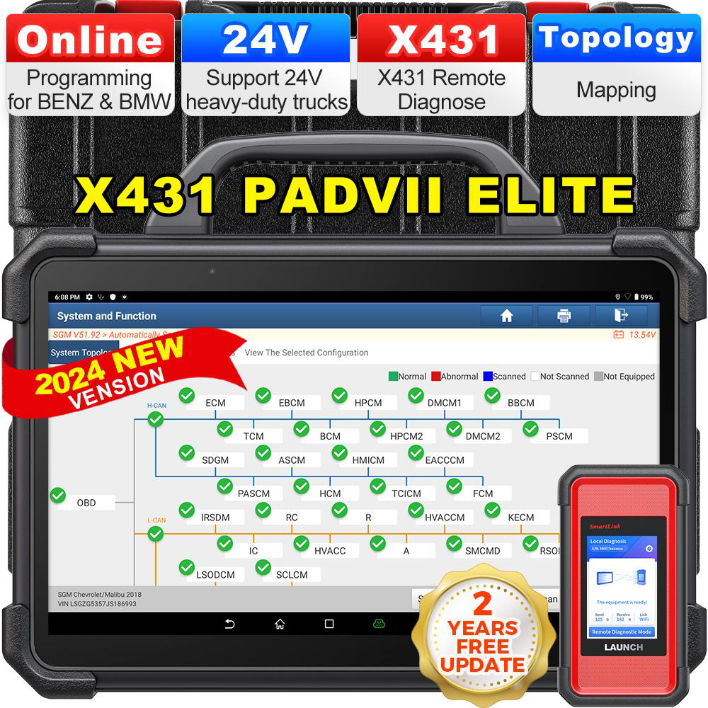 LAUNCH X431 PAD VII Elite, 2025