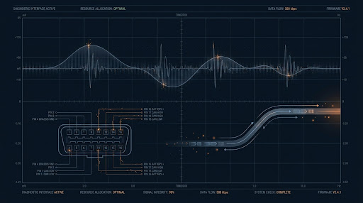 Cartline diagnostic and measurement technology