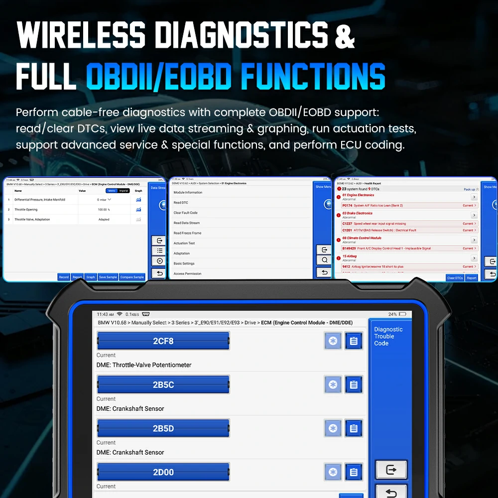 UDIAG X-60 – tabletă diagnoză OE-Level, full system